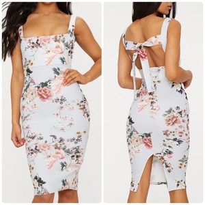 Pretty Little Thing Floral Midi Dress Size 2